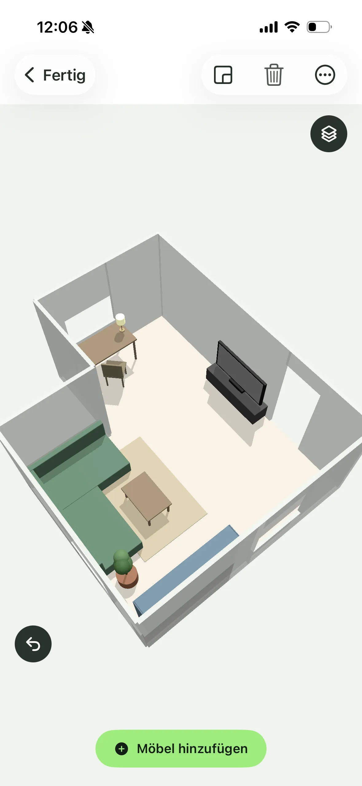 Umzug AI Raumplaner: Möbel in 3D platzieren